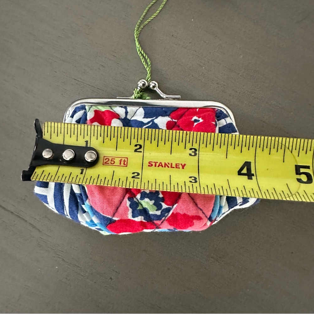 Vera Bradley Kiss Lock Petite Pouch Coin Purse NWT Summer Cottage - Picture 4 of 5